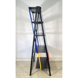 LIBRERIA DESIGN Raul Barbieri & Giorgio Marianelli "Saltimbanco" ANNI 90 METALLO