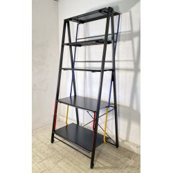 LIBRERIA DESIGN Raul Barbieri & Giorgio Marianelli "Saltimbanco" ANNI 90 METALLO