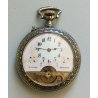 Hebdomas 8 days ANTICO OROLOGIO TASCA epoca 900 OLD POCKET WATCH taschino ø 50mm