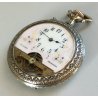Hebdomas 8 days ANTICO OROLOGIO TASCA epoca 900 OLD POCKET WATCH taschino ø 50mm