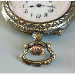 Hebdomas 8 days ANTICO OROLOGIO TASCA epoca 900 OLD POCKET WATCH taschino ø 50mm