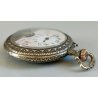 Hebdomas 8 days ANTICO OROLOGIO TASCA epoca 900 OLD POCKET WATCH taschino ø 50mm
