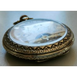Hebdomas 8 days ANTICO OROLOGIO TASCA epoca 900 OLD POCKET WATCH taschino ø 50mm