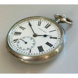 ANTICO OROLOGIO TASCA Longines FS Ferrovie EPOCA 900 OLD POCKET WATCH cal 19.71