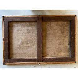 ANTICO DIPINTO OLIO TELA SCENA "Il sacramento del matrimonio" COPIA D'AUTORE 800