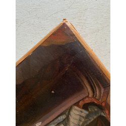 ANTICO DIPINTO OLIO TELA SCENA "Il sacramento del matrimonio" COPIA D'AUTORE 800