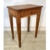 ANTICO TAVOLINO COMODINO epoca 1800 Legno Noce CHIARO CASSETTO Old Night Table