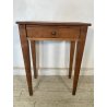 ANTICO TAVOLINO COMODINO epoca 1800 Legno Noce CHIARO CASSETTO Old Night Table