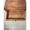 ANTICO TAVOLINO COMODINO epoca 1800 Legno Noce CHIARO CASSETTO Old Night Table