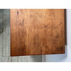 ANTICO TAVOLINO COMODINO epoca 1800 Legno Noce CHIARO CASSETTO Old Night Table