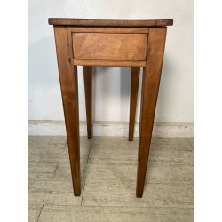 ANTICO TAVOLINO COMODINO epoca 1800 Legno Noce CHIARO CASSETTO Old Night Table