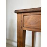 ANTICO TAVOLINO COMODINO epoca 1800 Legno Noce CHIARO CASSETTO Old Night Table