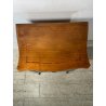 ANTICO COMODINO INTARSIATO LEGNO STILE LUIGI XV epoca '900 DOPPIO CASSETTO TABLE