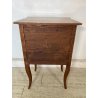 ANTICO COMODINO INTARSIATO LEGNO STILE LUIGI XV epoca '900 DOPPIO CASSETTO TABLE