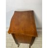 ANTICO COMODINO INTARSIATO LEGNO STILE LUIGI XV epoca '900 DOPPIO CASSETTO TABLE