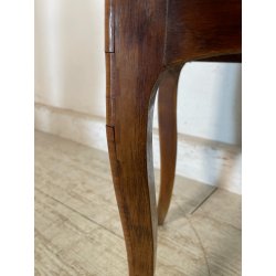 ANTICO COMODINO INTARSIATO LEGNO STILE LUIGI XV epoca '900 DOPPIO CASSETTO TABLE