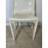 SEDIA ARTEMIDE BIANCA SELENE PLASTICA VINTAGE ANNI 60 DESIGN VICO MAGISTRETTI
