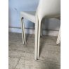 SEDIA ARTEMIDE BIANCA SELENE PLASTICA VINTAGE ANNI 60 DESIGN VICO MAGISTRETTI