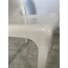 SEDIA ARTEMIDE BIANCA SELENE PLASTICA VINTAGE ANNI 60 DESIGN VICO MAGISTRETTI
