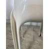 SEDIA ARTEMIDE BIANCA SELENE PLASTICA VINTAGE ANNI 60 DESIGN VICO MAGISTRETTI