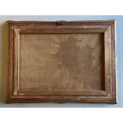 QUADRO DIPINTO OLIO FIRMATO C. Federico PAESAGGIO NATURALE SELVA SENTIERO '800