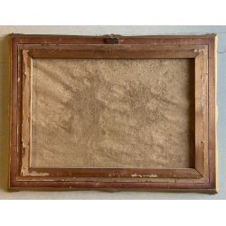 QUADRO DIPINTO OLIO FIRMATO C. Federico PAESAGGIO PASTORALE SELVA PECORE '800