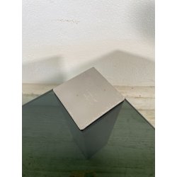 TAVOLINO SALOTTO SALA ACCIAIO VETRO FUME VINTAGE ANNI 70 DESIGN TABLE 74X74 CM