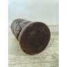ANTICO VASO PORTAOMBRELLI LEGNO DECORO SCOLPITO EPOCA '900 FOGLIE UVA BASTONI