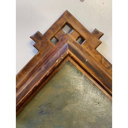 ANTICO DIPINTO olio RITRATTO ANZIANA A. Ruffola (?)  REALISMO CORNICE DECO' 1925