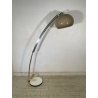 LAMPADA da TERRA ARCO GOFFREDO REGGIANI anni 70 DESIGN Space Age CROMATA fumè