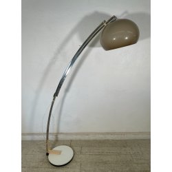 LAMPADA da TERRA ARCO GOFFREDO REGGIANI anni 70 DESIGN Space Age CROMATA fumè