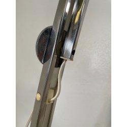 LAMPADA da TERRA ARCO GOFFREDO REGGIANI anni 70 DESIGN Space Age CROMATA fumè