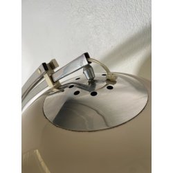 LAMPADA da TERRA ARCO GOFFREDO REGGIANI anni 70 DESIGN Space Age CROMATA fumè