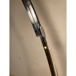 LAMPADA da TERRA ARCO GOFFREDO REGGIANI anni 70 DESIGN Space Age CROMATA fumè