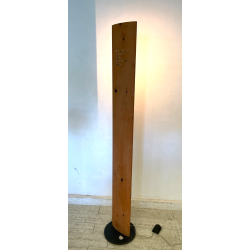 LAMPADA DA TERRA OSVALDO MASSERINI "PENSIERO" DESIGN ANNI 2005 LEGNO PERO 202 CM