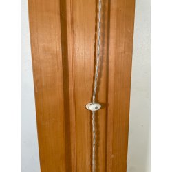 LAMPADA DA TERRA OSVALDO MASSERINI "PENSIERO" DESIGN ANNI 2005 LEGNO PERO 202 CM