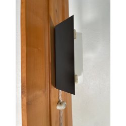 LAMPADA DA TERRA OSVALDO MASSERINI "PENSIERO" DESIGN ANNI 2005 LEGNO PERO 202 CM