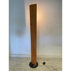 LAMPADA DA TERRA OSVALDO MASSERINI "PENSIERO" DESIGN ANNI 2005 LEGNO PERO 202 CM