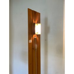 LAMPADA DA TERRA OSVALDO MASSERINI "PENSIERO" DESIGN ANNI 2005 LEGNO PERO 202 CM