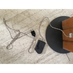 LAMPADA DA TERRA OSVALDO MASSERINI "PENSIERO" DESIGN ANNI 2005 LEGNO PERO 202 CM