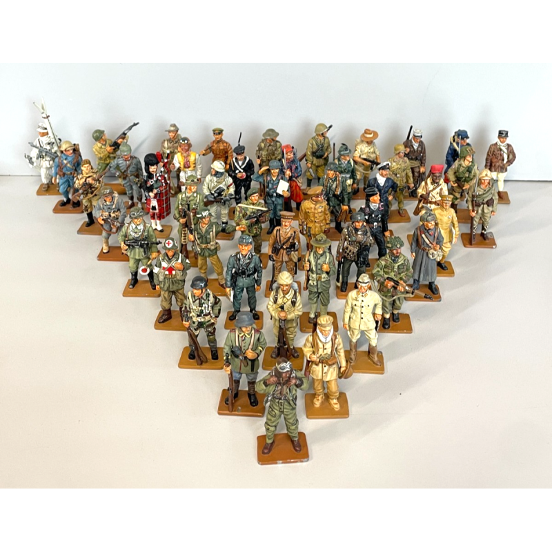 LOTTO COLLEZIONE 47 pz SOLDATINI FIRMATI DEL PRATO MODELLI SFUSI SOLDATO