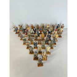 LOTTO COLLEZIONE 47 pz SOLDATINI FIRMATI DEL PRATO MODELLI SFUSI SOLDATO
