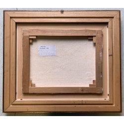 QUADRO DIPINTO OLIO Gianni Alloisi Il Monte Rosa da Macugnaga PAESAGGIO MONTAGNA