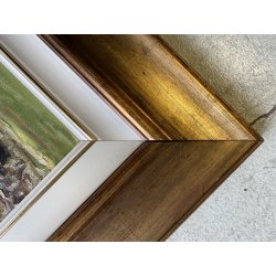 QUADRO DIPINTO OLIO Gianni Alloisi Il Monte Rosa da Macugnaga PAESAGGIO MONTAGNA