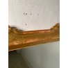 ANTICA SPECCHIERA VASSOIO CORNICE DORATA 1800 SPECCHIO LEGNO FOGLIA ORO DECORO