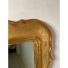 ANTICA SPECCHIERA VASSOIO CORNICE DORATA 1800 SPECCHIO LEGNO FOGLIA ORO DECORO