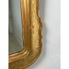 ANTICA SPECCHIERA VASSOIO CORNICE DORATA 1800 SPECCHIO LEGNO FOGLIA ORO DECORO