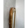 ANTICA SPECCHIERA VASSOIO CORNICE DORATA 1800 SPECCHIO LEGNO FOGLIA ORO DECORO