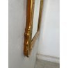ANTICA SPECCHIERA VASSOIO CORNICE DORATA 1800 SPECCHIO LEGNO FOGLIA ORO DECORO