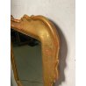 ANTICA SPECCHIERA VASSOIO CORNICE DORATA 1800 SPECCHIO LEGNO FOGLIA ORO DECORO